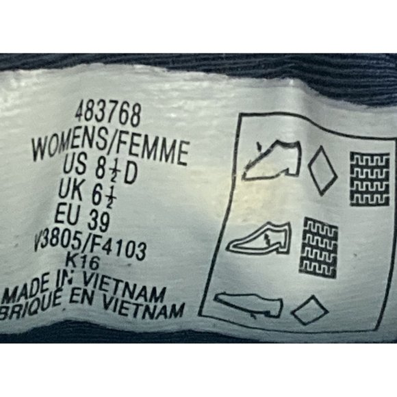 Lands End Women's 8.5 Navy Blue Lightweight Casual bungee closure Sneakers shoe - Picture 8 of 8